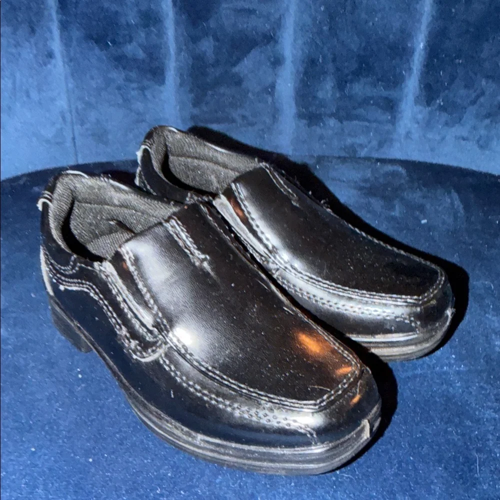 Boys Deer Stags Wise Classic Black Loafers Size 7TM